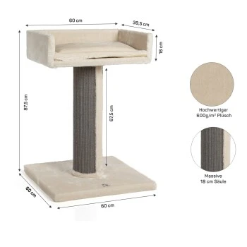 Canadian Cat Company Kratzbaum Residenz Beige 8 Canadian Cat Company Kratzbaum Residenz Beige – Bild 8