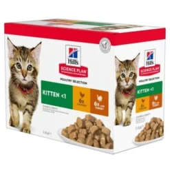 Hill's Science Plan Kitten Multipack Mit Huhn & Truthahn 12x85 G