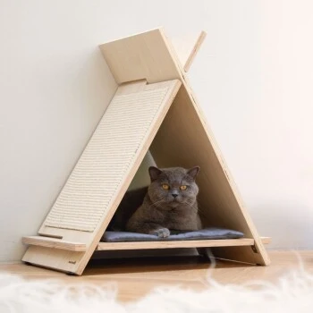 Beeztees Kratzmöbel Rinty Holz 2 Beeztees Kratzmöbel Rinty Holz – Bild 2