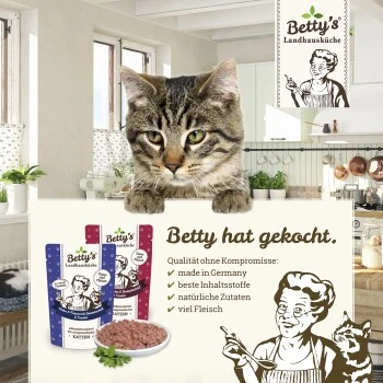 Betty's Landhausküche Frischebeutel Geflügel Pur 12 X 100g Für Katze 5 Betty's Landhausküche Frischebeutel Geflügel Pur 12 X 100g Für Katze – Bild 5