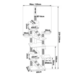 Lionto Kratzbaum XXL, Höhenverstellbar (230 - 250 Cm) Dunkelgrau 13 Lionto Kratzbaum XXL, Höhenverstellbar (230 - 250 Cm) Dunkelgrau -Hill's Verkäufe a36fcc566d4831d79f29f0ae2103b3286b769587 1657032 de DE 64c5f65a4f6e9a66e74570e1af5d83538ee6f0f4amhYQS