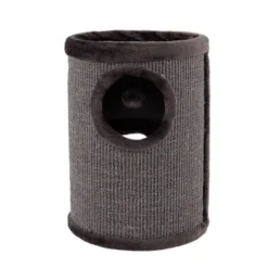 Lionto 50cm Kratztonne Mit Sisal Kratzturm Grau