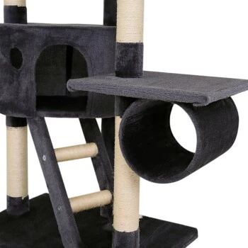 Lionto Kratzbaum XXL, Höhenverstellbar (230 - 250 Cm) Dunkelgrau 5 Lionto Kratzbaum XXL, Höhenverstellbar (230 - 250 Cm) Dunkelgrau – Bild 5